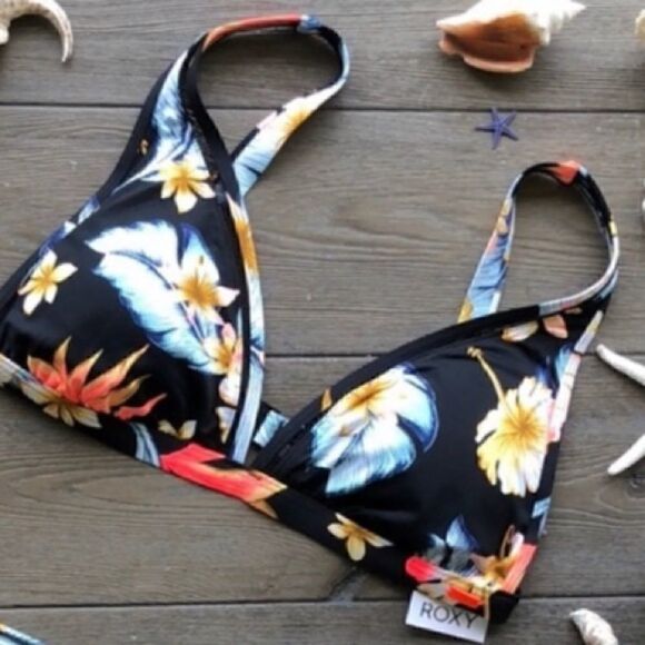 ROXY DREAMING DAY ADJUSTABLE STRAPS BIKINI TOP Size L - Picture 11 of 11